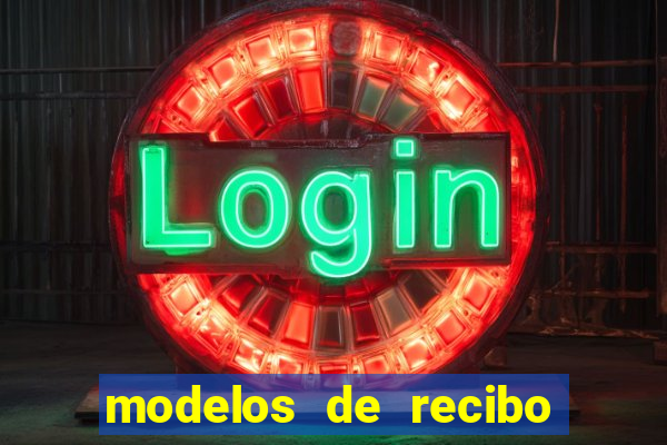 modelos de recibo de pagamento word